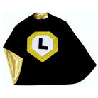 black and yellow personalized satin cape for kids, Creative Capes