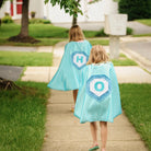 Kid's Initial Cape Special Edition - Aqua - Creative Capes