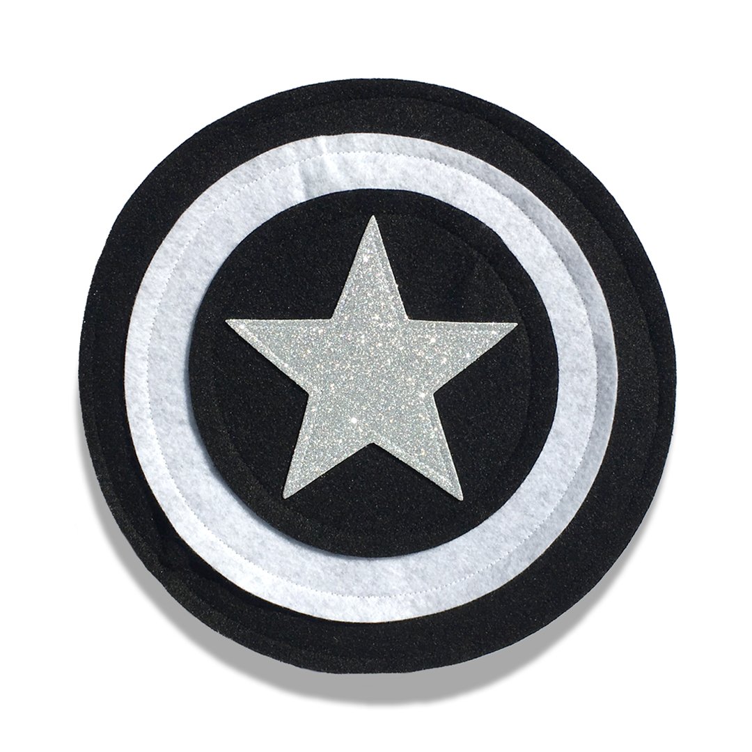 Kids Superhero Shield - Black/White - Creative Capes