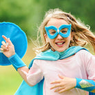 Satin cape and mask, pretend play dress-up kit for Creative Capes make believe play, personalized cape, unique gift for pretend play for toddlers