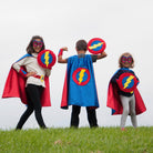 Kids Superhero Shield - Yellow Bolt/Blue/Red - Creative Capes