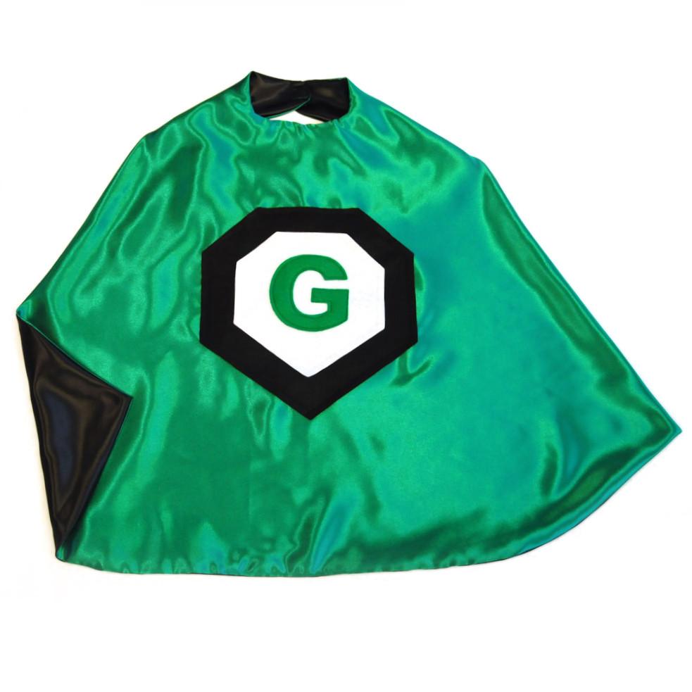 Kid's Initial Cape - Green - Creative Capes