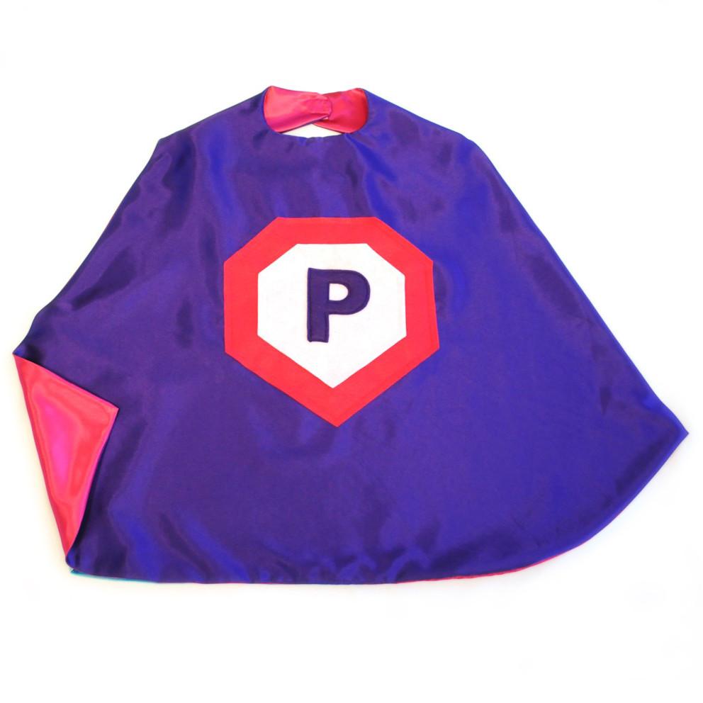 Kid's Initial Cape - Purple - Creative Capes