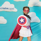 Kids Superhero Shield - Purple/Pink/White - Creative Capes