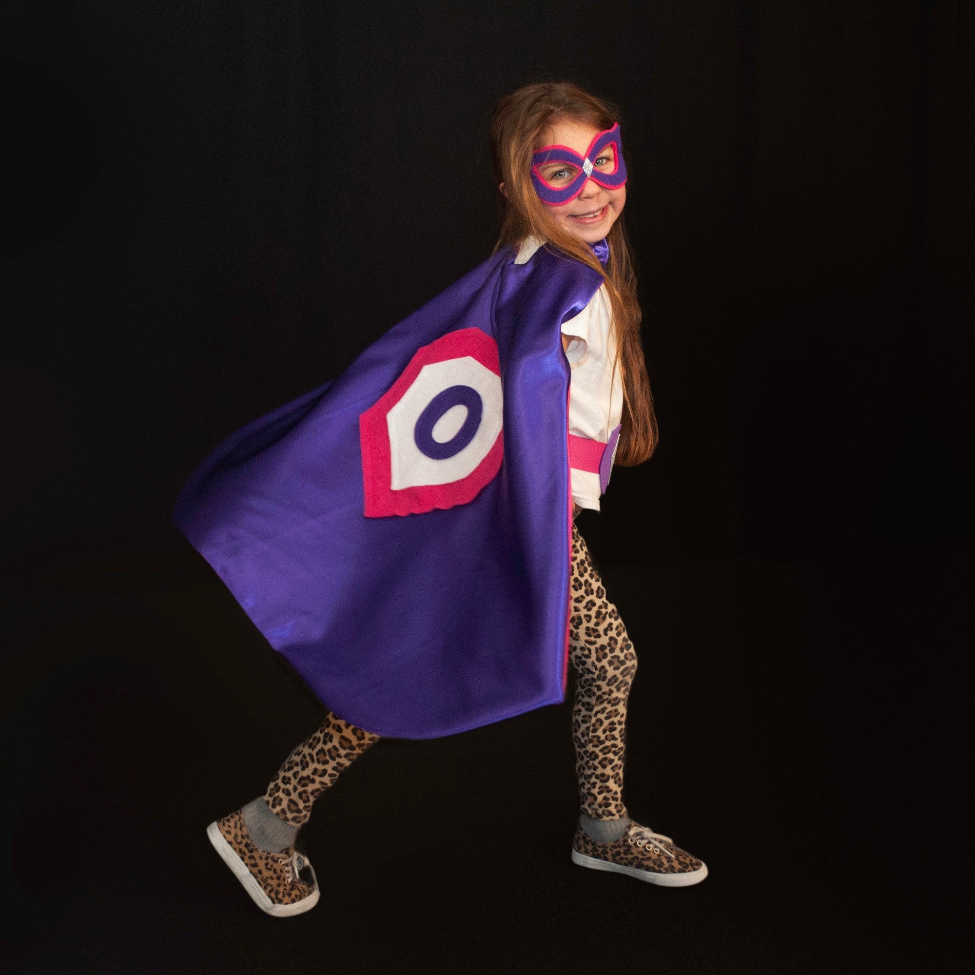 Kid's Initial Cape - Purple - Creative Capes