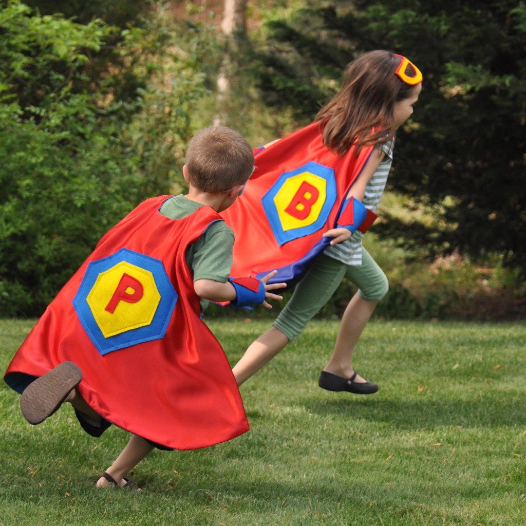 Kid's Initial Cape - Red - Creative Capes