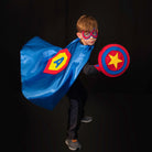 Kids Superhero Shield - Red/Blue/Red/Yellow Star - Creative Capes