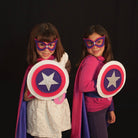 Kids Superhero Shield - Purple/Pink/White - Creative Capes