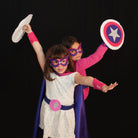 Kids Superhero Shield - Purple/Pink/White - Creative Capes