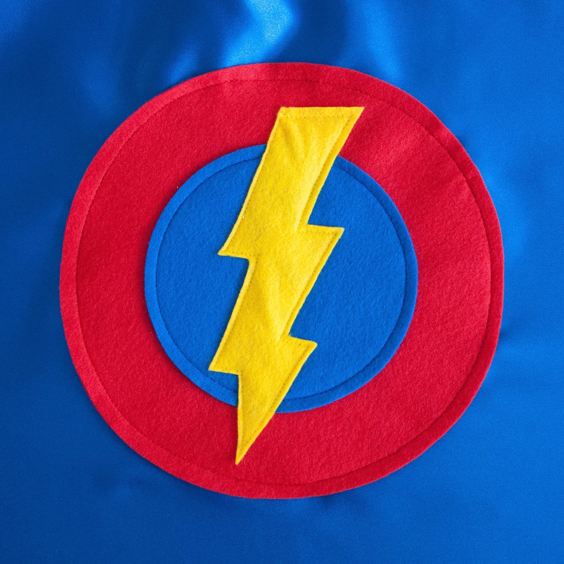 Kid's Lightning Bolt Cape - Blue - Creative Capes
