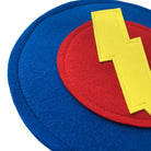Kids Superhero Shield - Yellow Bolt/Red/Blue - Creative Capes