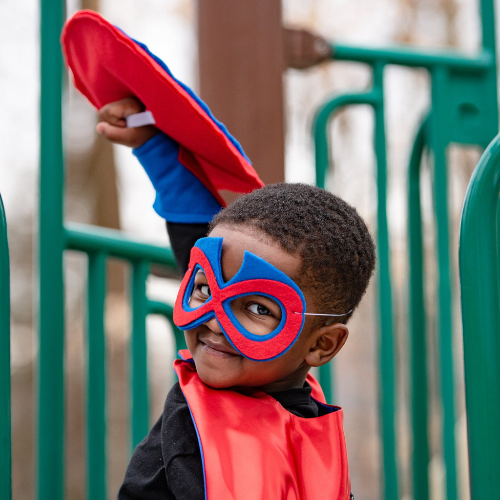 Kids Superhero Shield - Red/Blue/Red/White Star