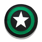 Kids Superhero Shield - Black/Green/Black - Creative Capes