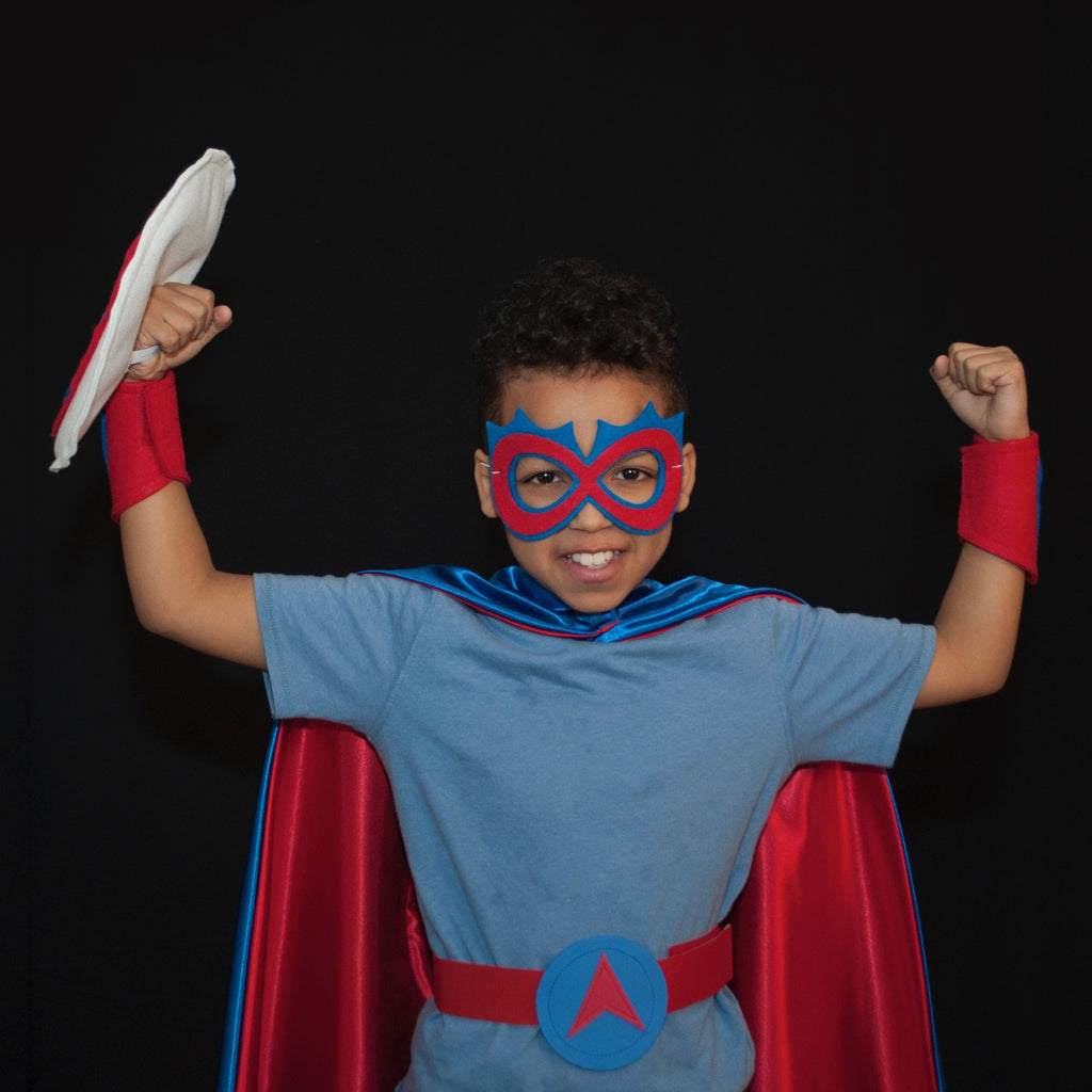 Kids Superhero Shield - Blue/Red/White - Creative Capes