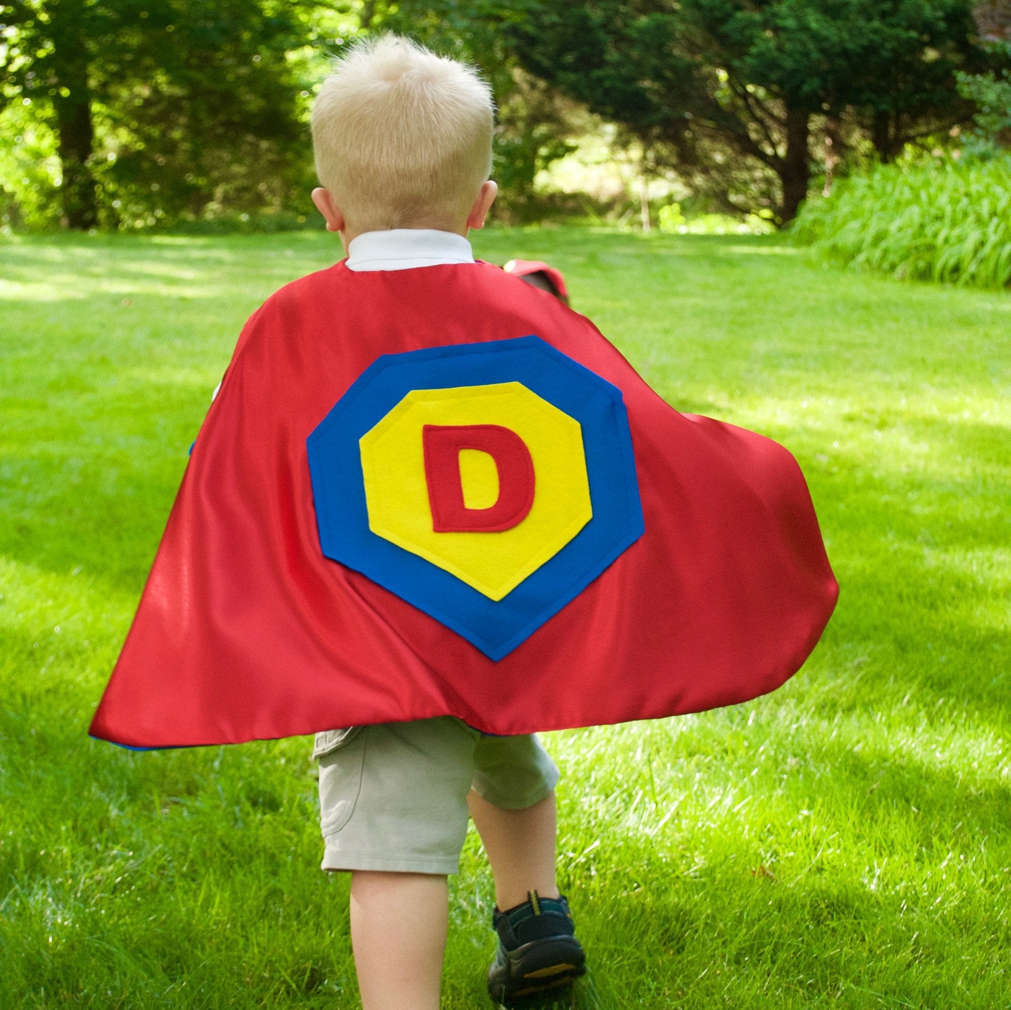 Kid's Initial Cape - Red - Creative Capes